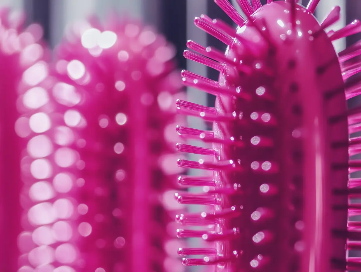 Unique Benefits of Using Big and Small Pink Hair Brushes with Aluminum Tubes for Hair Care