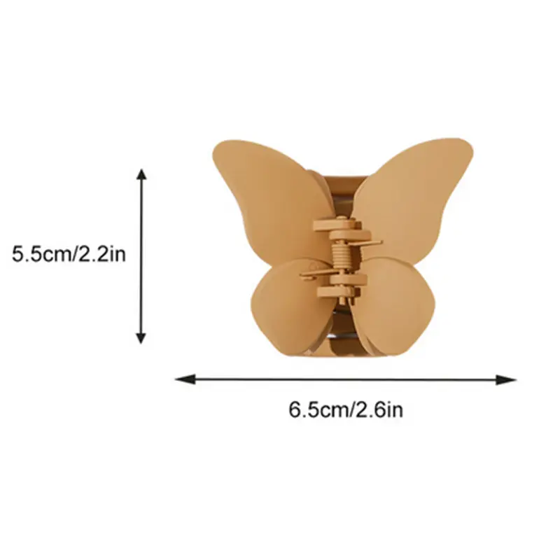 Butterfly Shaped 6.5cm Plastic Grab Clip
